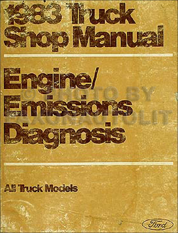 1983 Ford F100 F150 F250 F350 Foldout Wiring Diagram Original