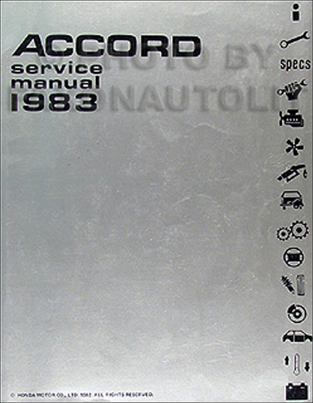 1983 Honda accord service manual #7