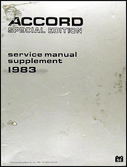 Manual book honda accord 1983 #3