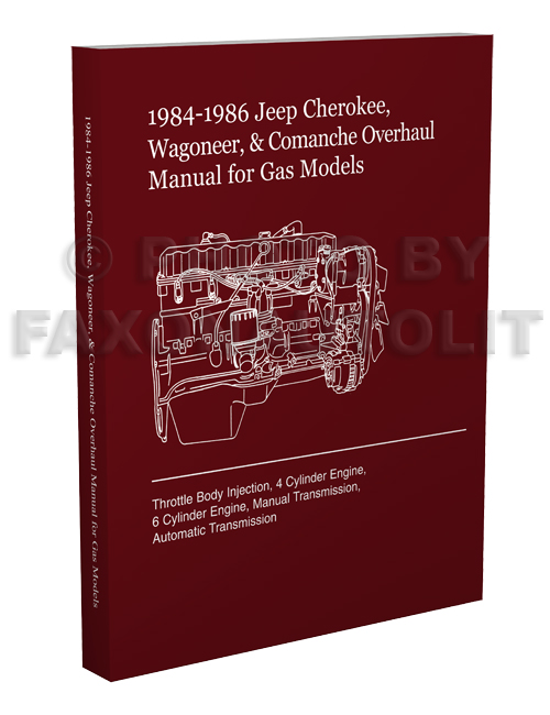 1984 1988 jeep cherokee wagoneer original repair shop manual mr244