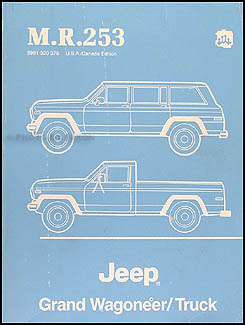 1984 Jeep Grand Wagoneer & J-Truck Original Wiring Diagram Schematic