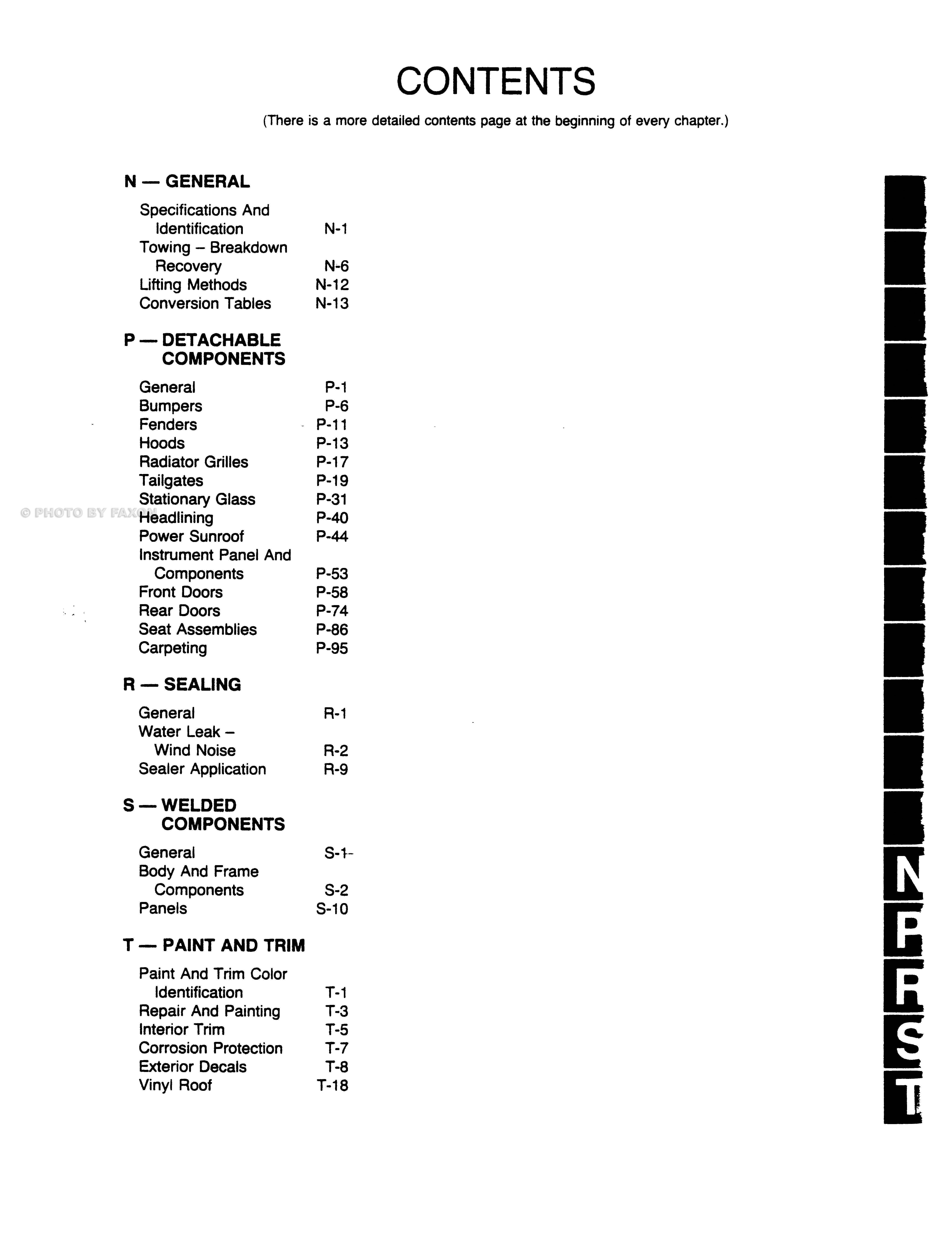 1987 Jeep grand wagoneer parts list #2