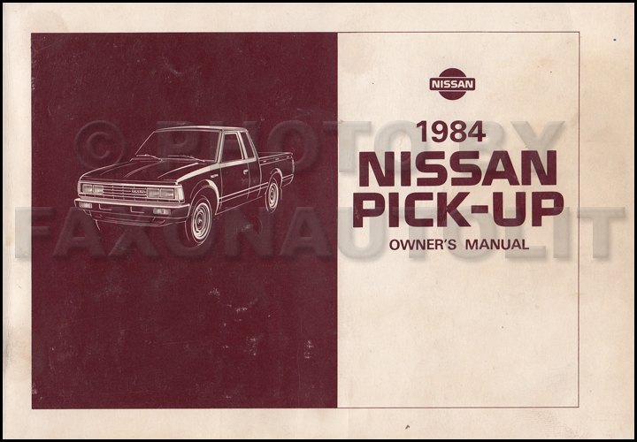 1984 Nissan pickup owners manual #9