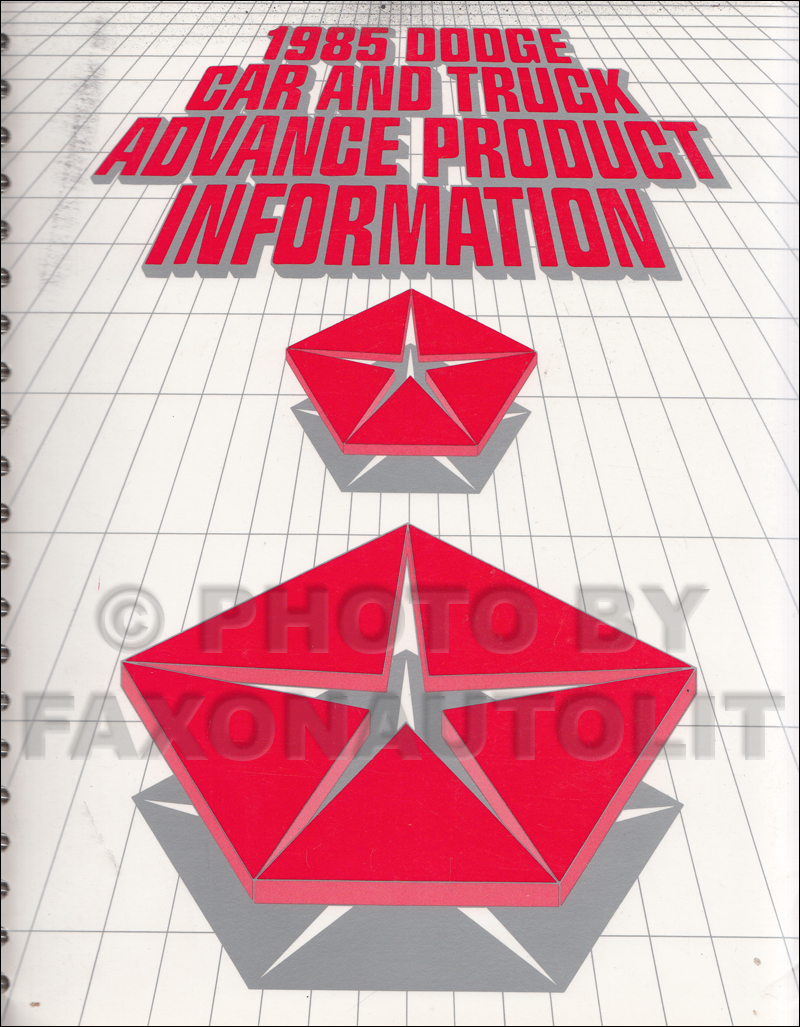 1985 Dodge Pickup Wiring Diagram