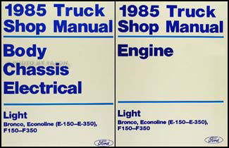 1985 Ford F150 F250 F350 Foldout Wiring Diagram Original