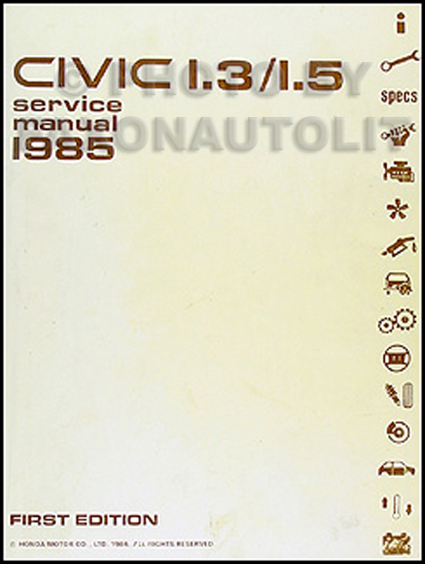 Repair manual for 1985 honda civic #2