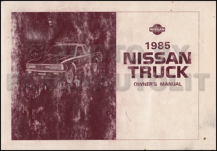 1985 Nissan pickup repain manual #10