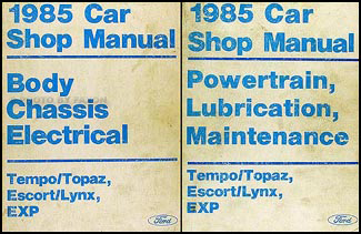 1985 Ford Escort and Mercury Lynx Vacuum Diagram Brakes ... ford xr3 wiring diagram 
