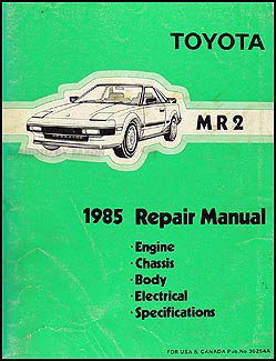 1985 toyota mr2 service manual #7