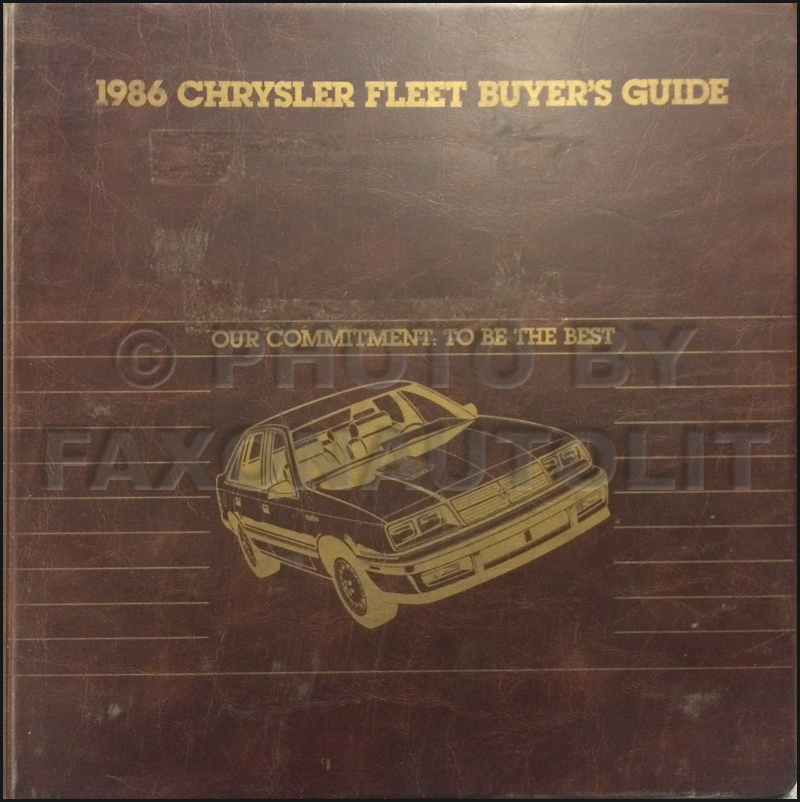 Chrysler fleet buyers guide