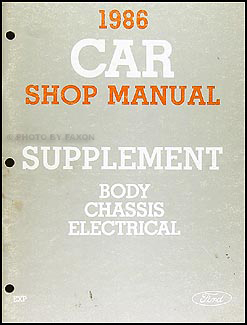 1986 Ford Escort, EXP, and Lynx Foldout Wiring Diagram Original
