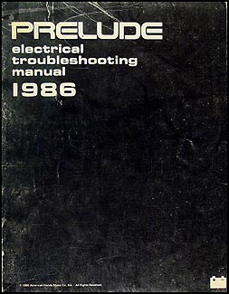 1986 Honda prelude owners manual