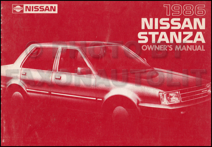1986 Nissan stanza manual #7