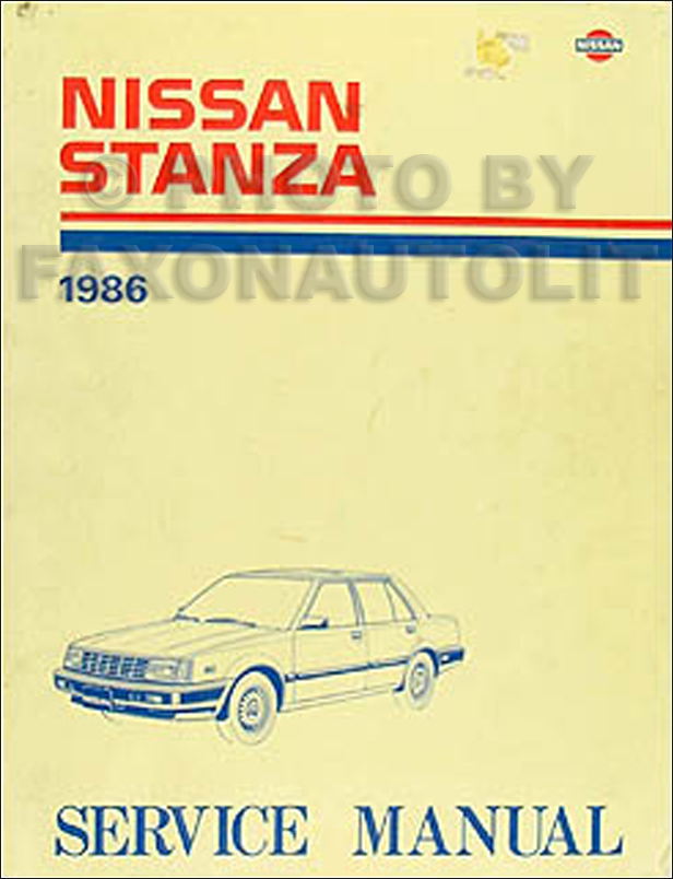 1986 Nissan stanza manual #1