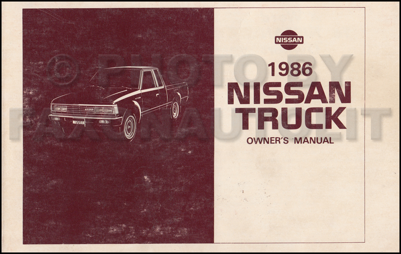 1986 Nissan pickup owners manual #7