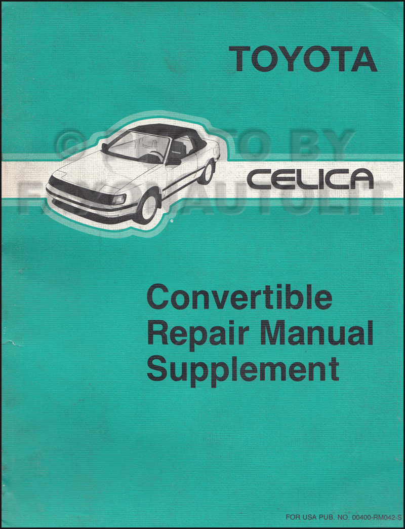 1987 toyota celica shop manual #1