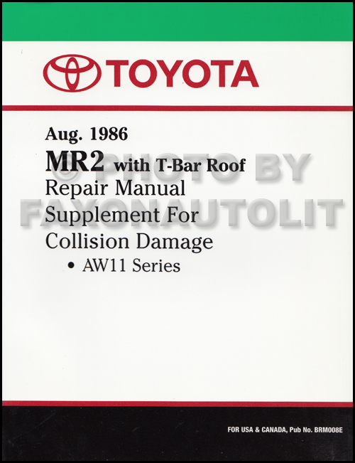 1987 Toyota Mr2 Wiring Diagram Manual Original