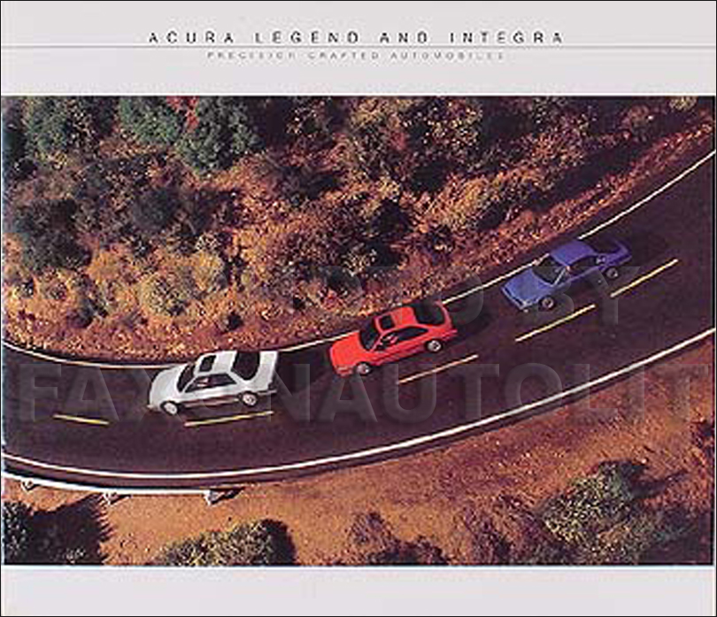 1987 Acura Legend and Integra Original Sales Catalog 87 Acura