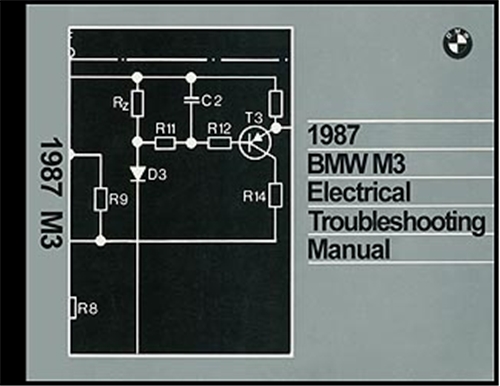 1987 BMW M3 Electrical Troubleshooting Manual Wiring Diagram Book M 3