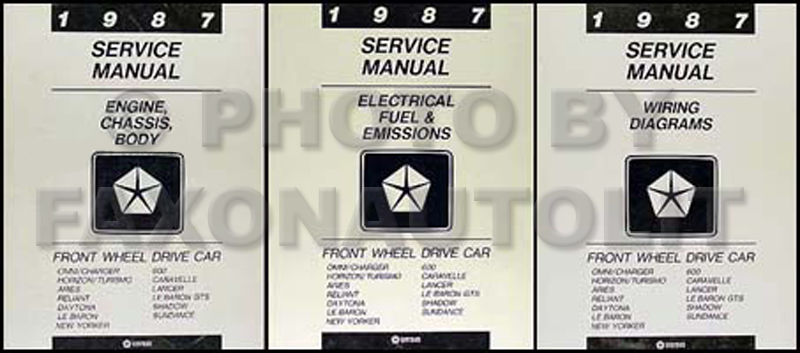 1987 Chrysler service manual #4