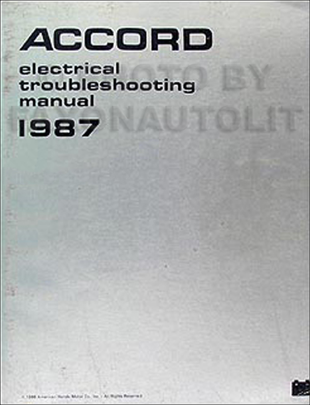 1987 Honda accord repair manual