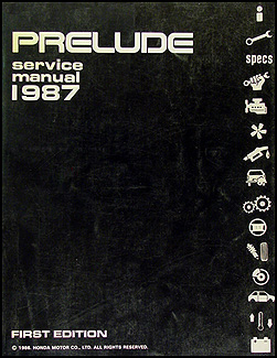 1987 Honda prelude repair manual #3