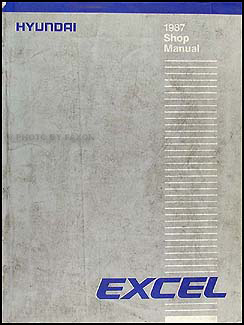 1987 Hyundai Excel Owners Manual Hyundai