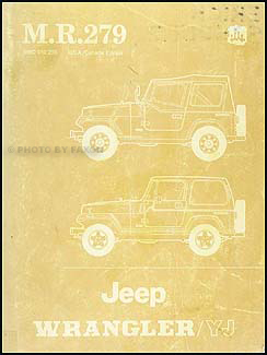 1987-1988 Jeep Wrangler/YJ Body Repair Shop Manual Reprint