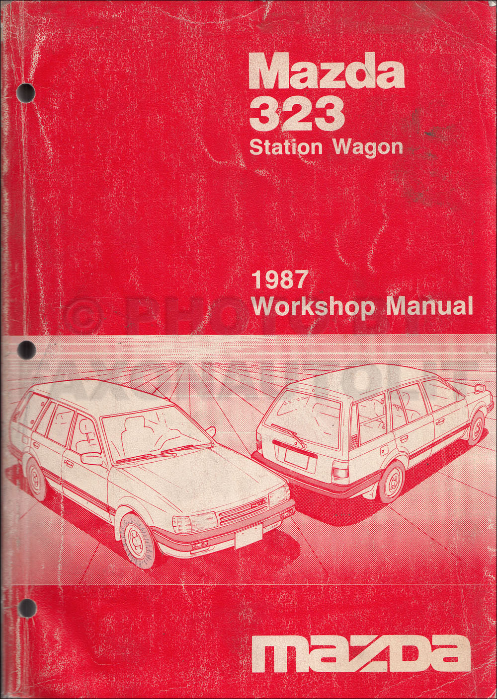 1987 Mazda 323 Station Wagon Repair Manual Original