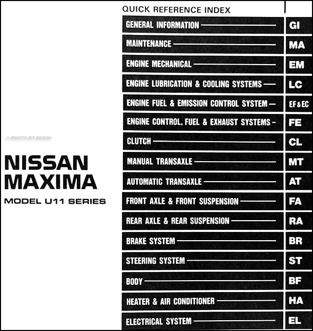 1987 Nissan maxima service manual #7