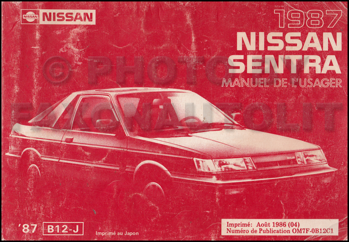 1987 Manual nissan owner sentra #4