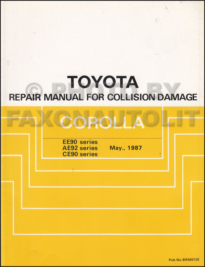 1988 Toyota corolla service manual