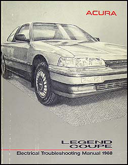 1988 Acura Legend Coupe Electrical Troubleshooting Manual Original Acura