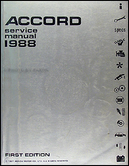 1988 Accord auto honda manual repair #6