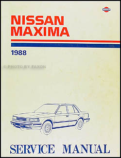 1988 Nissan maxima repair manual #7
