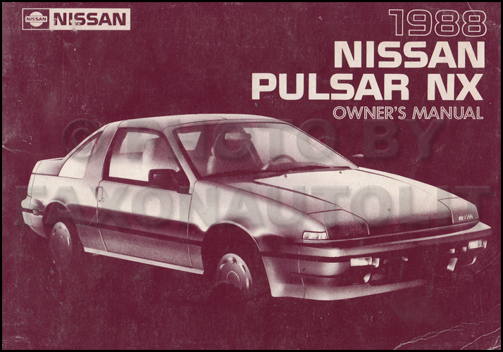 1988 Nissan pulsar service manual #8