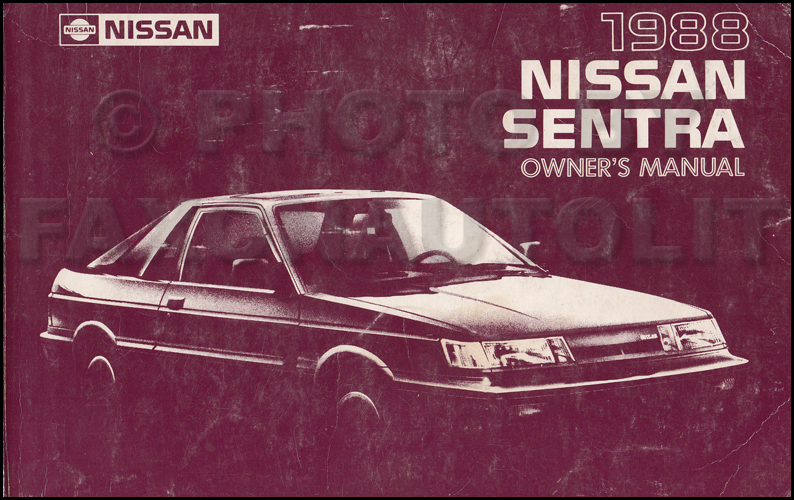 1988 Nissan sentra owners manual #8