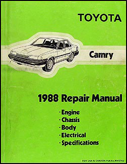 1988 camry manual service toyota #3