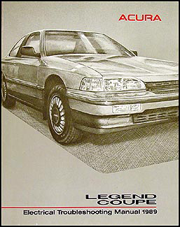 1989 Acura Legend Coupe Electrical Troubleshooting Manual Original Acura