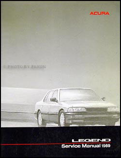 1989 Acura Legend Sedan Repair Shop Manual Original Acura