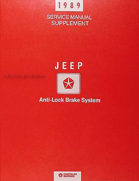 1989 Jeep Repair Shop Manual Original 4 Volume Set--All Models