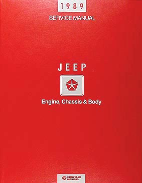 1989 Jeep Repair Shop Manual Original 4 Volume Set--All Models