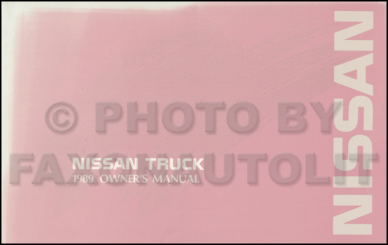 1989 Nissan truck owners manual #4