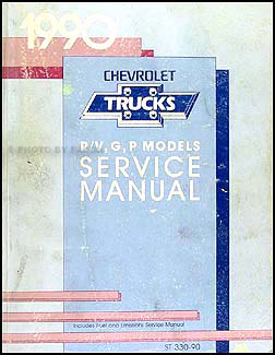 1990 Chevy Suburban, Blazer, R/V Pickup Wiring Diagram Original