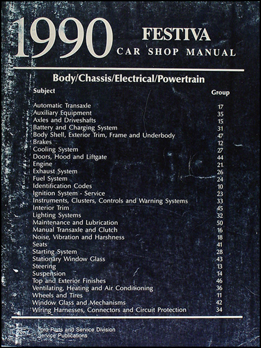 1990 Ford shop manual