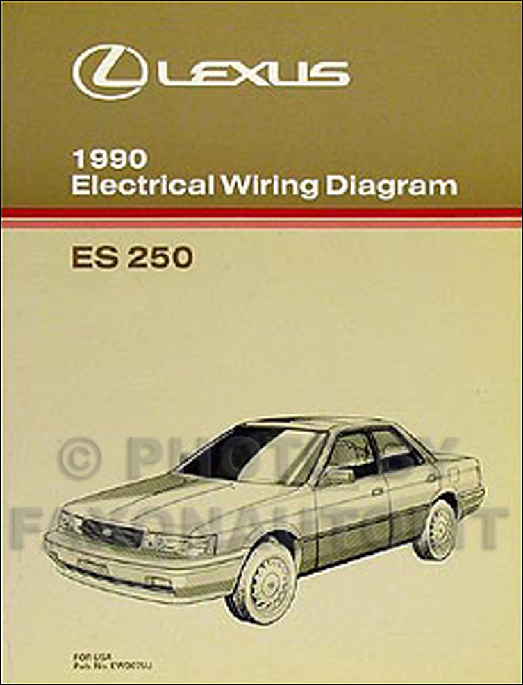 1990 Lexus ES 250 Wiring Diagram Manual Original Lexus