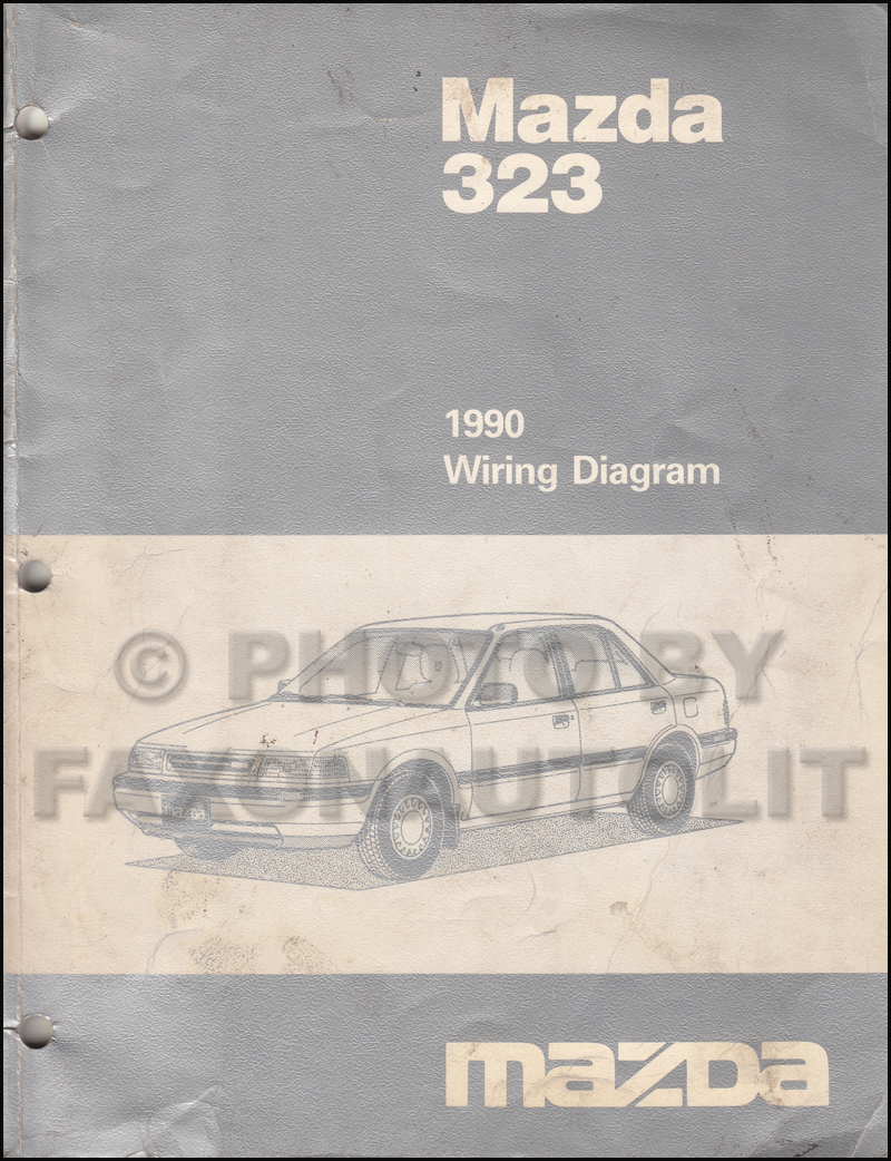 1990 Mazda 323 And Protege Wiring Diagram Manual Original 2wd