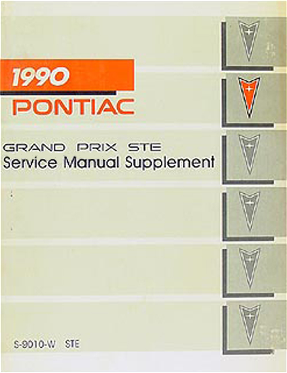 Image is loading 1990-Pontiac-Grand-Prix-STE-Shop-Manual-Supplement-