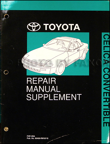 2004 toyota celica owners manual