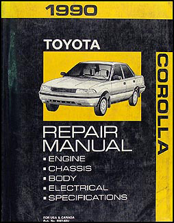 1988-1992 Toyota Corolla All Trac/4WD Body Collision Manual Station